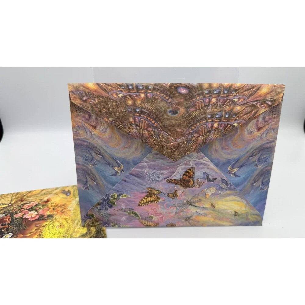 Two Vintage 1981 Josephine Wall Greeting Cards Fantasy Art + BONUS Fairy Card